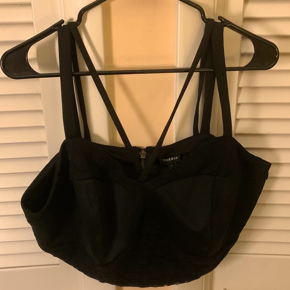 Black Torrid bustier set